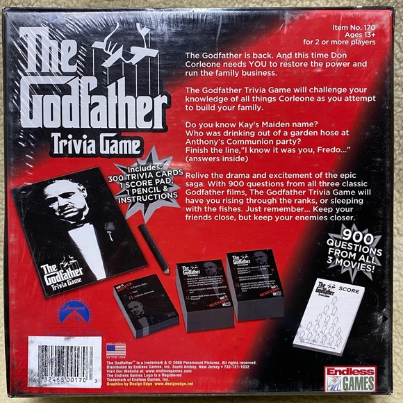 The Godfather Trivia Games | Endless Games | 2008 - Picture 2 of 2